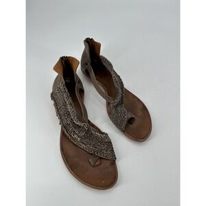 CYDWOQ VINTAGE Woven Dion Sandal Women's Size EU‎ 41 US 10 Light Brown